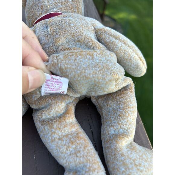 TY Beanie Baby 1999 SIGNATURE TEDDY Bear WITH ERRORS HANG TAG-RARE-RETIRED - Picture 6 of 6